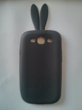 Силиконов калъф с уши за Samsung i9300 Galaxy S3 Черен