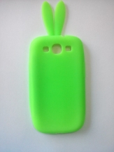 Силиконов калъф с уши за Samsung i9300 Galaxy S3 Зелен