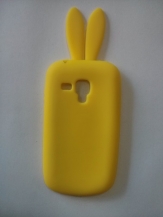 Силиконов калъф с уши за Samsung i8190 Galaxy S3 mini Жълт