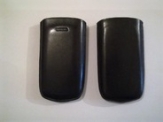Черен калъф от естествена кожа за Nokia C5-03