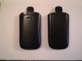 Черен калъф за Nokia 5800 от естествена кожа