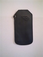 Черен кожен калъф за Nokia 7900