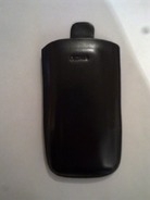 Черен калъф за Nokia N97 от естествена кожа