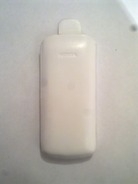 Бял калъф за Nokia C5 от естествена кожа
