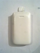 Бял калъф за Nokia C6 от естествена кожа