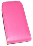 Кожен калъф Flip за HTC Desire 516 Розов