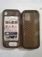 Черен силиконов гръб за Nokia N97 Mini