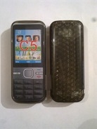 Черен силиконов гръб за Nokia C5