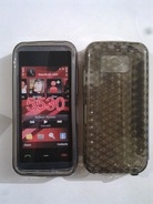Черен силиконов гръб за Nokia 5530