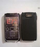 Твърд силиконов черен гръб за Nokia E72