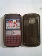 Черен силиконов гръб за Nokia E5