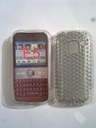 Бял силиконов гръб за Nokia E5
