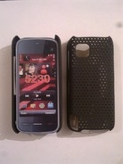 Черен силиконов твърд гръб за Nokia 5230