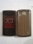 Черен силиконов гръб за Nokia X3