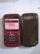 Черен силиконов гръб за Nokia E63