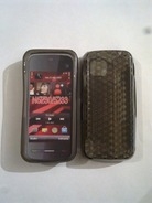 Черен силиконов гръб за Nokia 5230