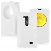 Flip Case S-View Cover за LG L Fino D290 Бял