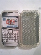 Бял силиконов гръб за Nokia E71