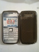 Черен силиконов гръб за Nokia E71