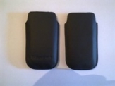 Черен кожен калъф за BlackBerry 9105