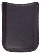 Черен кожен калъф за BlackBerry 8900