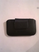 Черен калъф за BlackBerry 9700 от естествена кожа