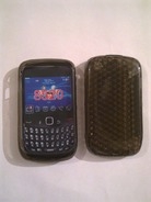Черен силиконов гръб за BlackBerry 8520