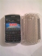 Бял силиконов гръб за BlackBerry 8900