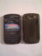 Черен силиконов гръб за BlackBerry 8900