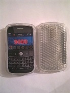 Бял силиконов гръб за BlackBerry 9000