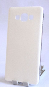 Силиконов гръб с кожа за Samsung A500F Galaxy A5 Бял