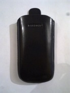 Черен калъф за Samsung B7722 от естествена кожа