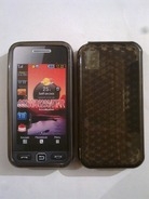 Черен силиконов гръб за Samsung S5230
