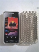 Бял силиконов гръб за Samsung S5230