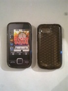 Черен силиконов гръб за Samsung S5600