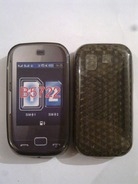 Черен силиконов гръб за Samsung S5722