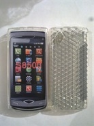 Бял силиконов гръб за Samsung S8500