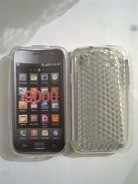 Бял силиконов гръб за Samsung i9000