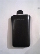 Черен калъф за SonyEricsson Satio от естествена кожа