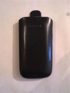 Черен калъф за SonyEricsson Vivaz от естествена кожа