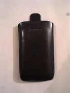 Черен калъф за SonyEricsson X10 от естествена кожа