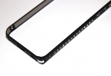 Метален бъмпер Циркони за Apple iPhone 5/5S Черен 
