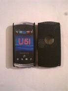 Черен силиконов твърд гръб за SonyEricsson Vivaz