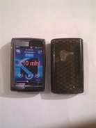 Черен силиконов гръб за SonyEricsson X10 Mini