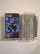 Бял силиконов гръб за SonyEricsson X10 Mini