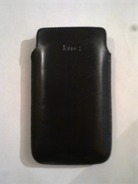 Черен калъф за HTC Desire HD от естествена кожа