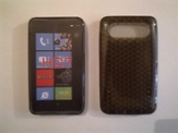 Черен силиконов гръб за HTC HD 7