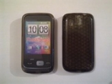 Черен силиконов гръб за HTC Smart