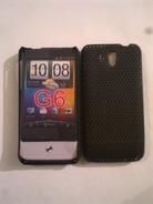 Черен силиконов твърд гръб за HTC Legend