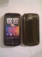Черен силиконов гръб за HTC Desire